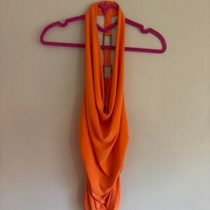 Unbranded Women's Orange Crop-top